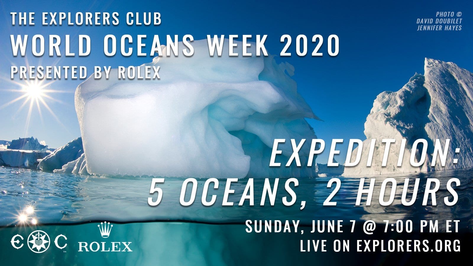 THE EXPLORERS CLUB WORLD OCEANS WEEK 2020 "EXPEDITION: 5 OCEANS, 2 HOURS" 1